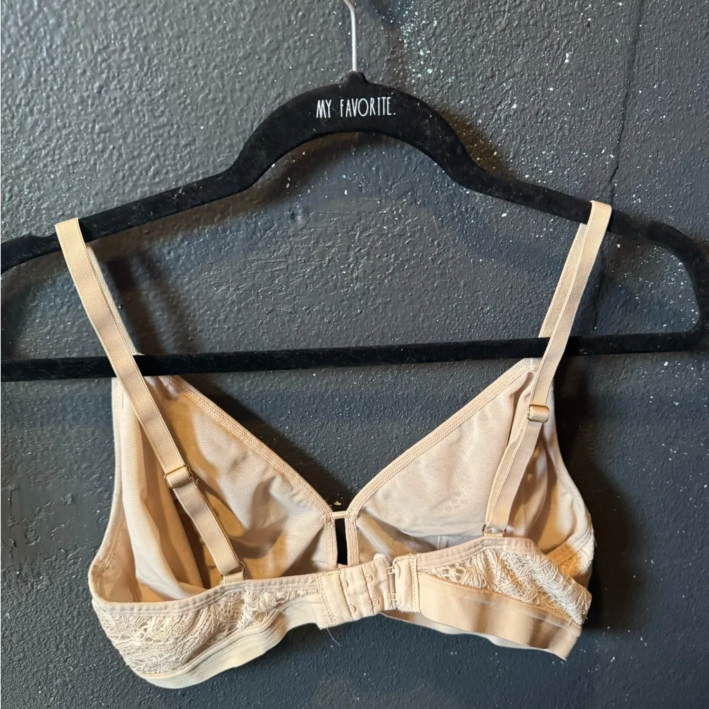 Women’s All You Lively Lace Beige Bralette Size 2 - Image 2