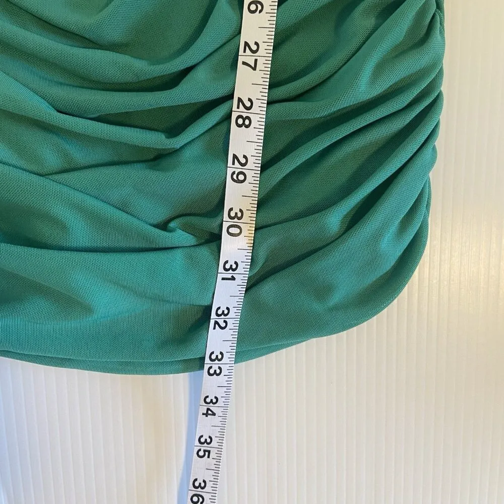 Princess Polly Singing In The Rain Green Mini Dress Size US 8 Bodycon Party Date - Image 11