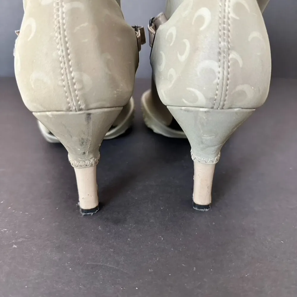 Marine Serre Neutrals Neutral 50 Crescent Moon Reflective Sock Boots Size 41 - Image 10