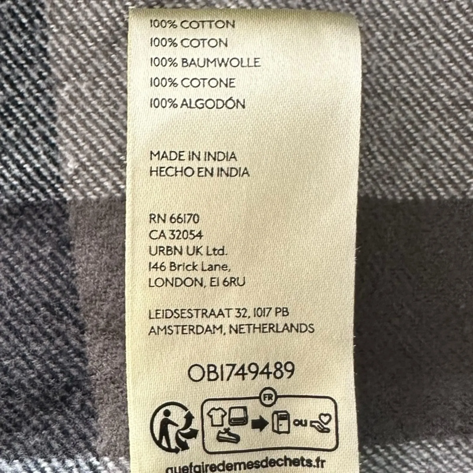 Free People Izzie Plaid Oversized Cargo Shirt Jacket Shacket Large Grunge 90s - Image 11