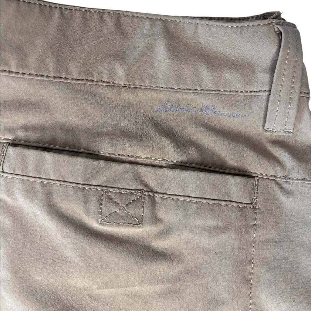 Eddie Bauer Travex Pants Women's 6 Tan Cargo Capri Stretch Nylon Hiking Utility - Image 8