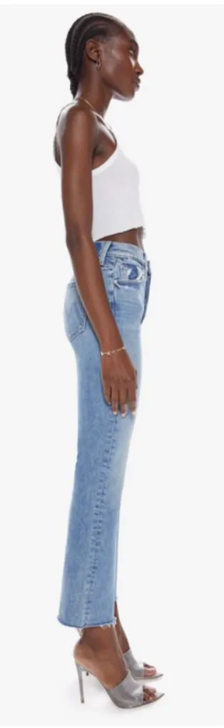 💕MOTHER SUPERIOR💕 The Tripper Flood Fray Jeans ~ Left In The Dust 28 NWOT Blue - Image 3