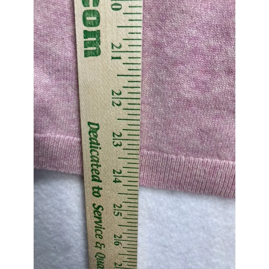 J Crew 100 Cashmere Pink Crew Neck Sweater Womens Size L Luxury Size L - Image 6