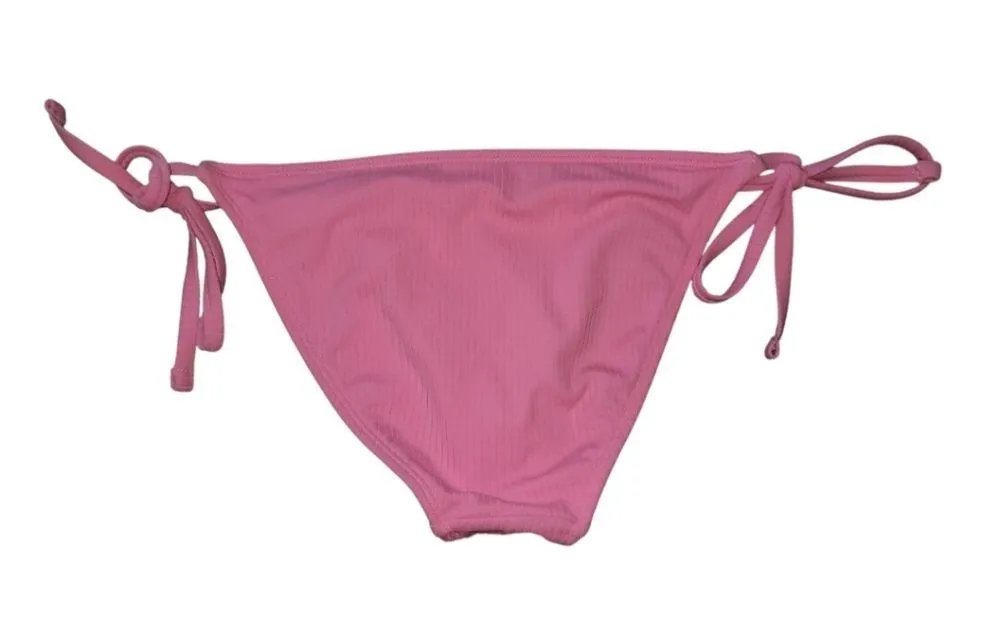 Xhilaration Pink Ribbed Bikini Bottom XS - Image 2