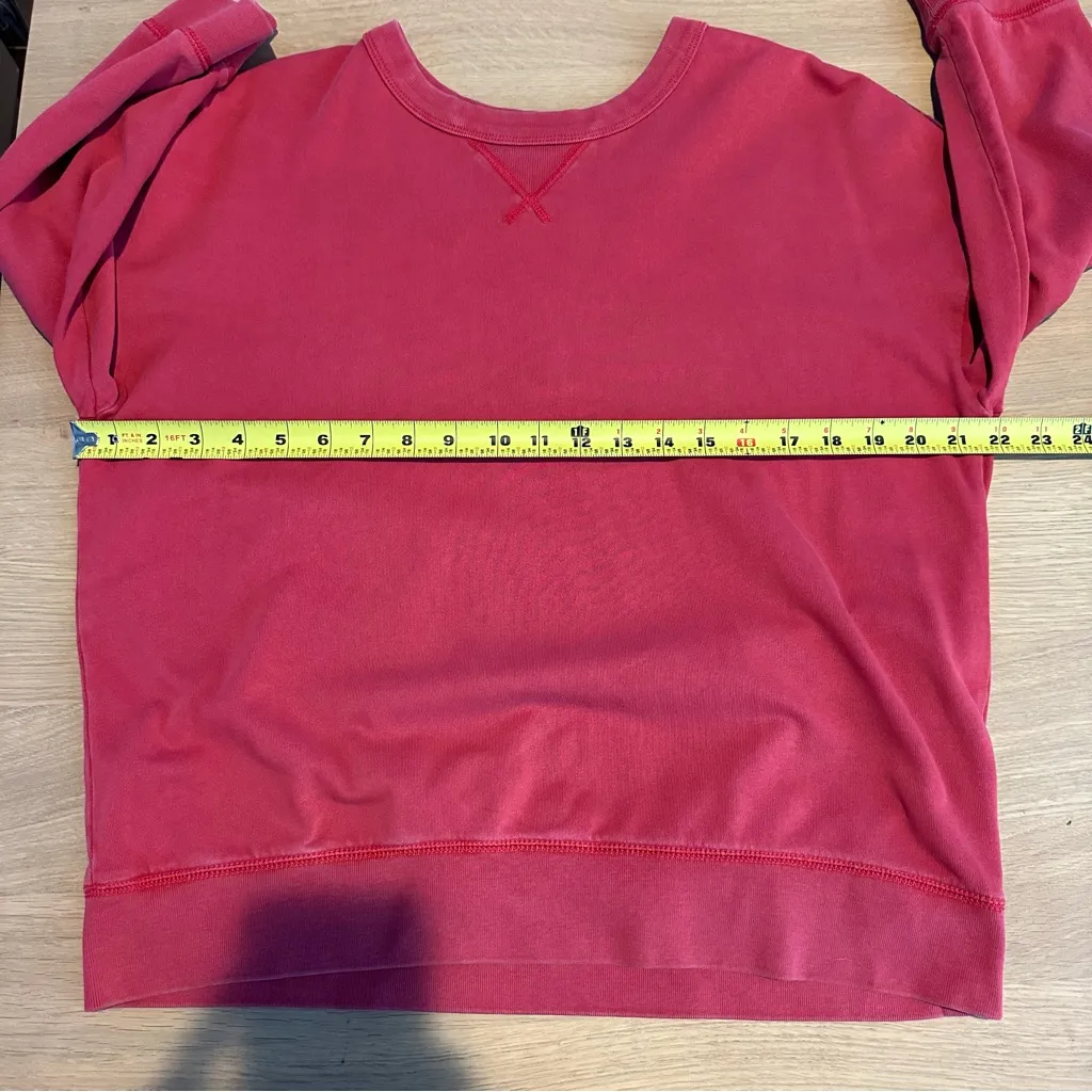 Vintage Gap 100% Cotton Crewneck Sweatshirt Red Plaid Sz M Cabincore Preppy - Image 10