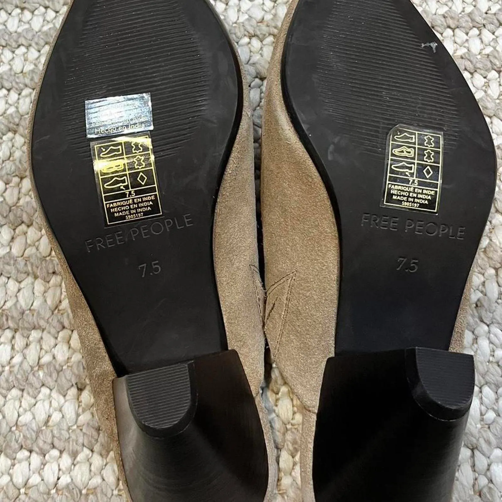 Free People Stellar Mules in Fadded Saddle Suede - Image 6