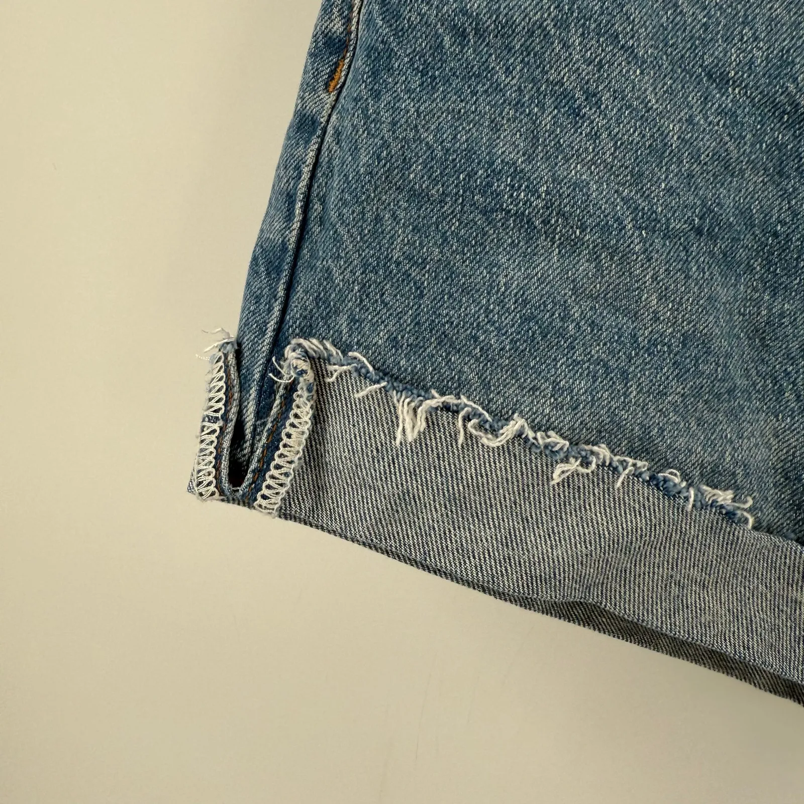 REFORMATION Jean Shorts SZ 29 Charlie Cuff High Rise Denim Ponce Wash Cotton - Image 11