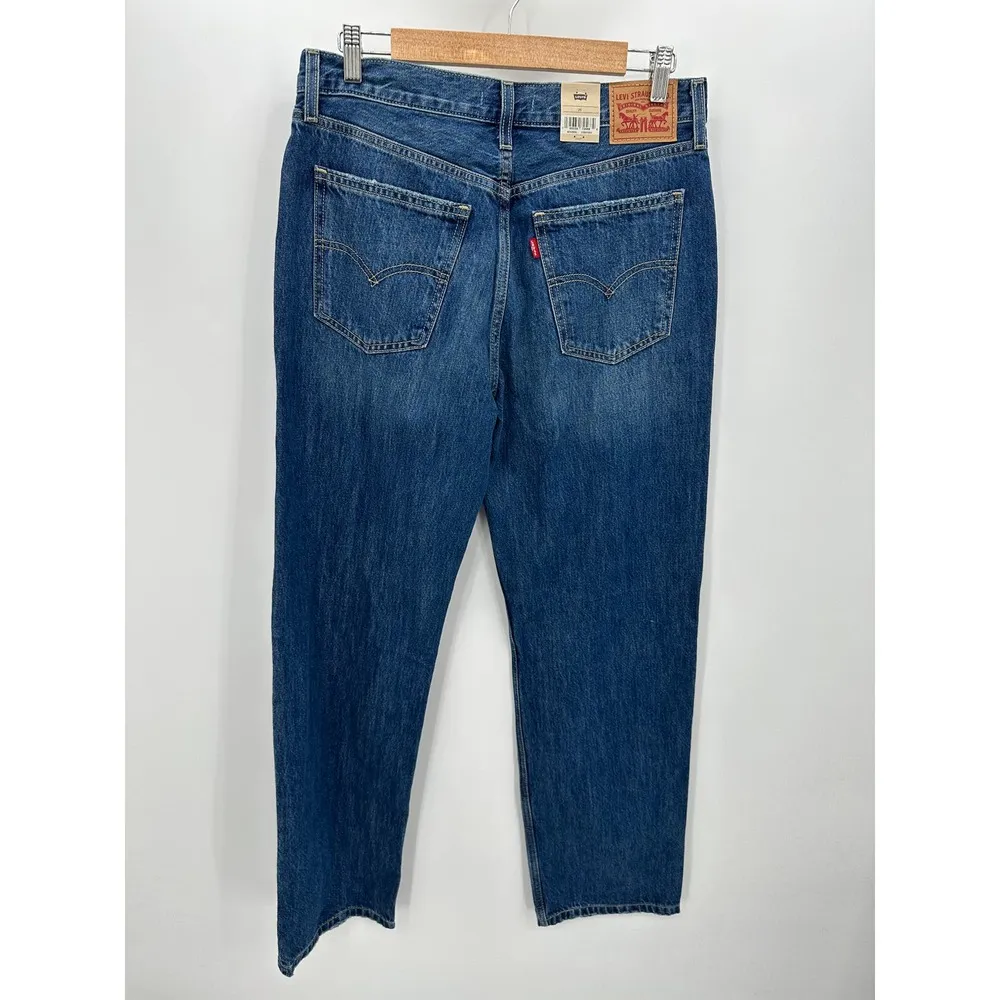 Levi's Womens 29 NWT Low Pro Straight Denim Jeans Loose Distressed Fit Baggy - Image 2