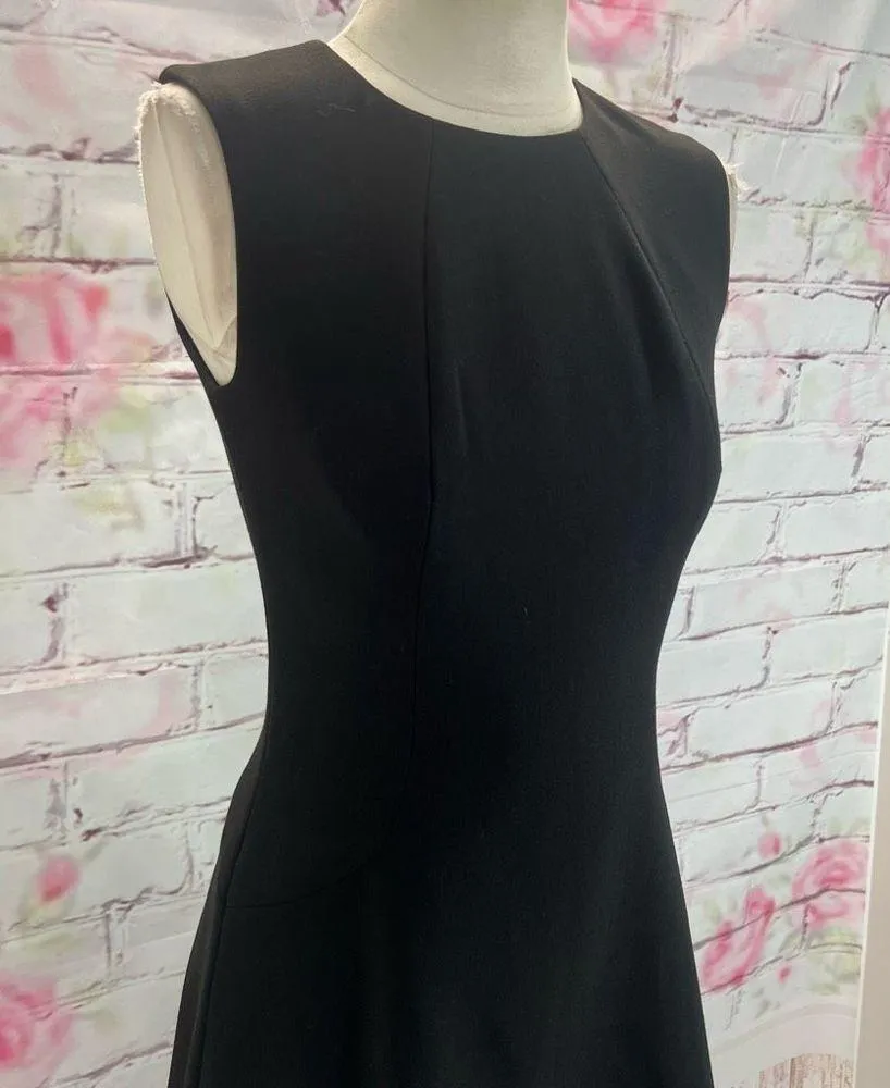 Kate spade black sleeveless rear gold zipper A-line dress size 2 - Image 4