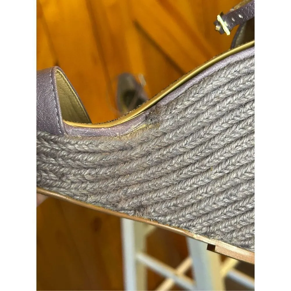 Colin Stuart Espadrilles Wedge Sandals Purple Women Size 5B - Image 16