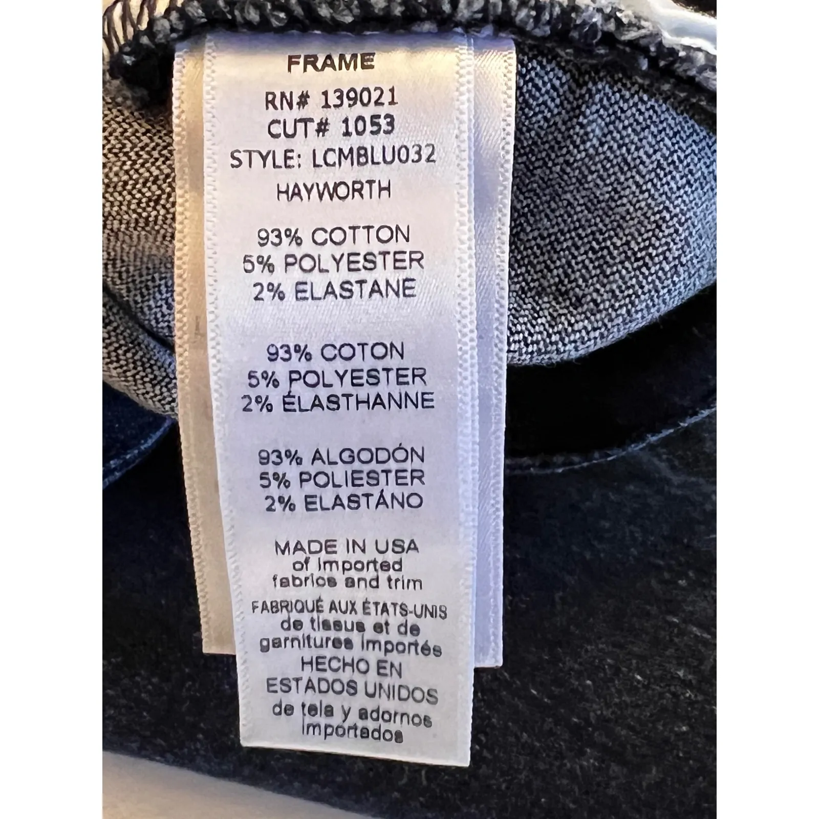 FRAME Denim Le Crop Mini Boot Lace Up Dark Wash‎ Jeans Womens Size 27 Boho Style - Image 5