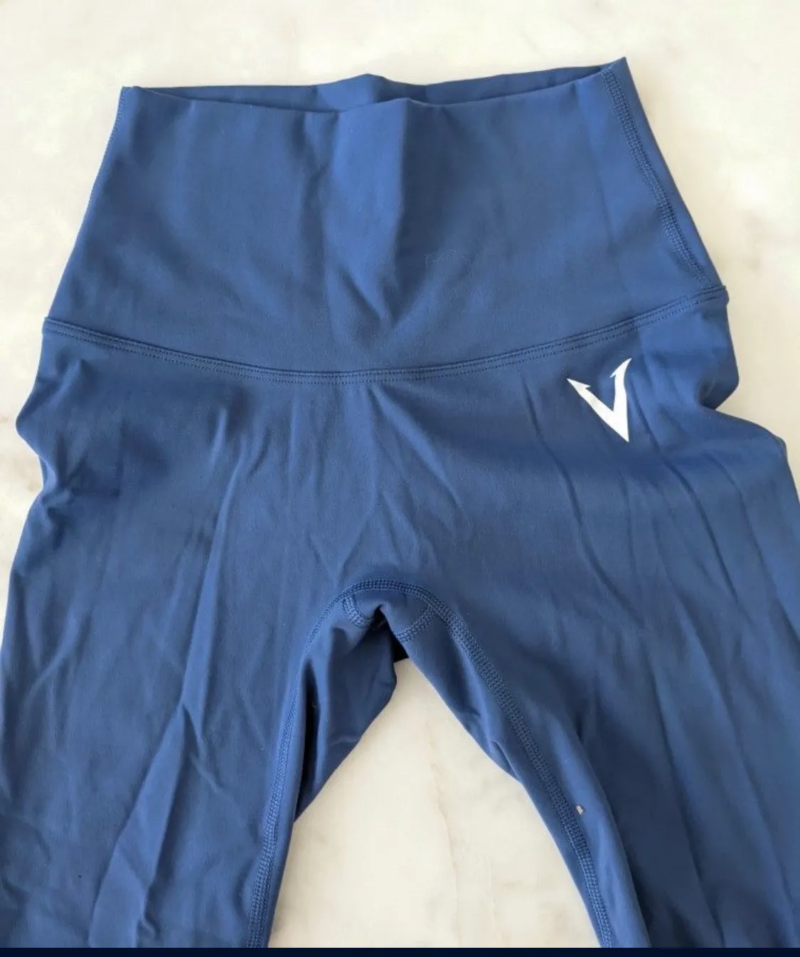 Yoga Basic Training Light Medium Performance Bra and Legging Set Blue - Image 9