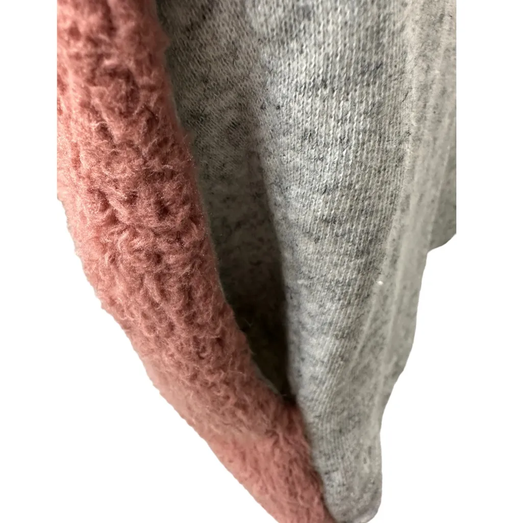 Umgee Half Zip Hooded‎ Sherpa Teddy Bear Sweatshirt Pull Over Oversize Size S - Image 6