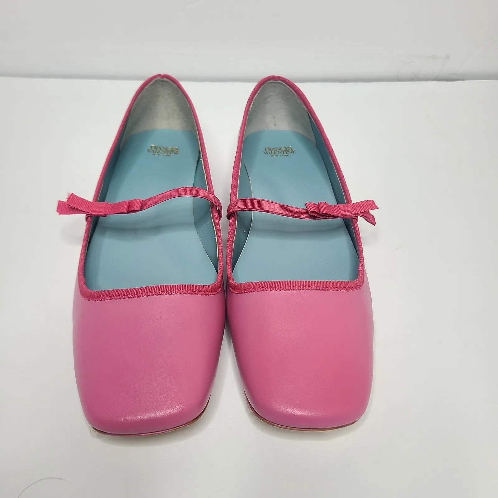 Frances Valentine Jude Pink Leather Mary Jane‎ Ballet Flats Size 10B - Image 4