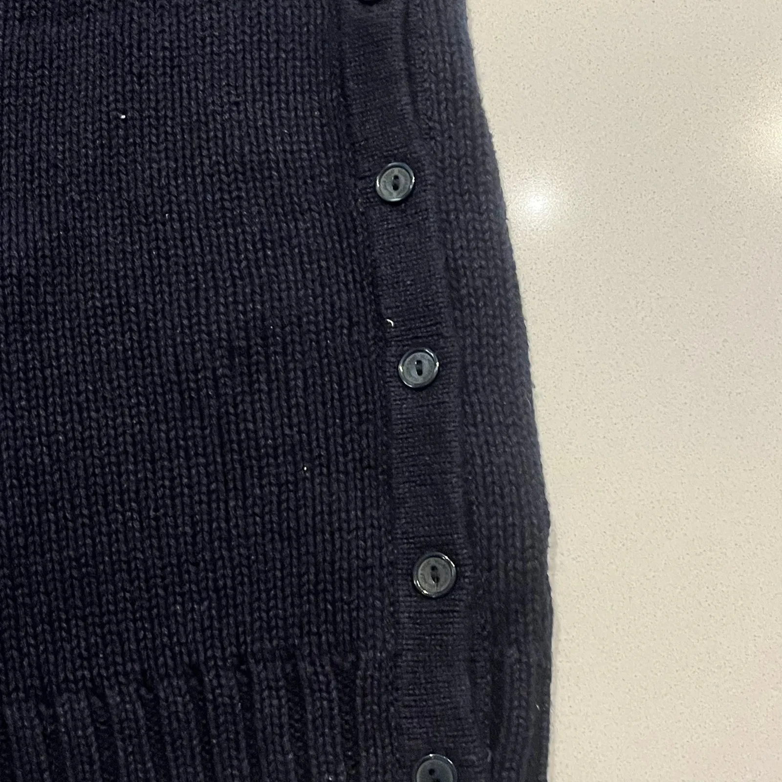 Vintage‎ American Flag Knit Vest Cotton Ramie Size 1xl Womens Navy Blue Preppy - Image 3