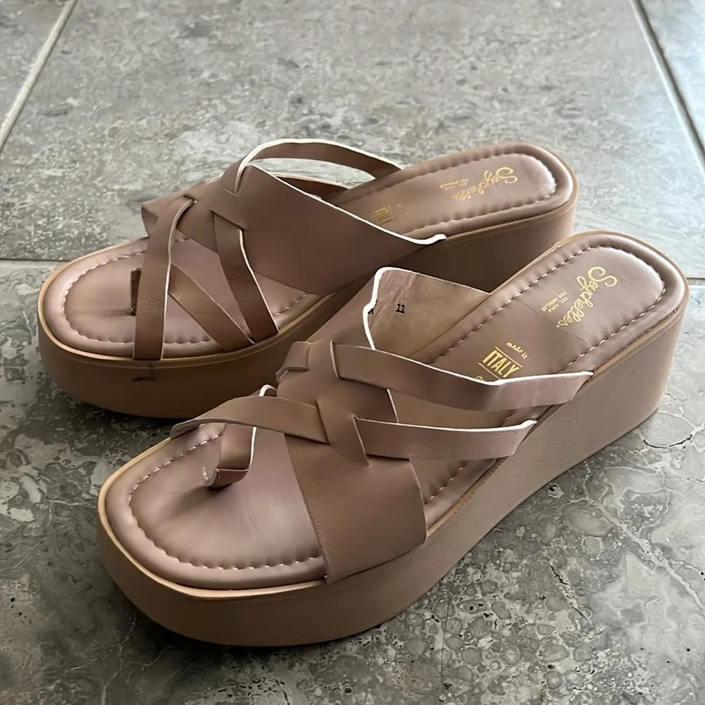 Seychelles Rock Steady Sandals in Blush Leather, Size 11 NEW w/o Box - Image 5