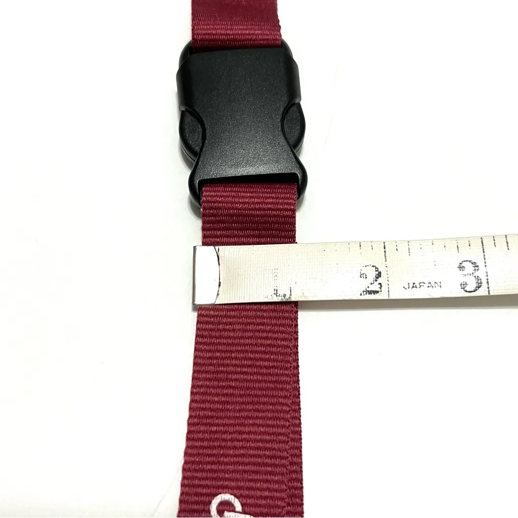 Poshmark Burgundy Red Logo Spellout Lanyard - Image 6