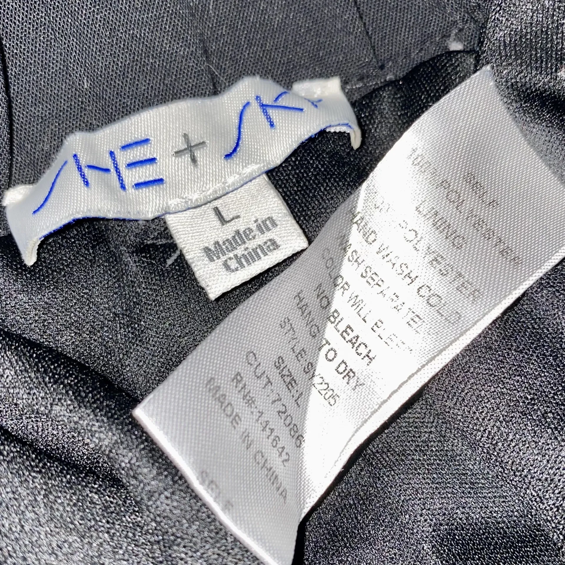 She + Sky Women’s Large Black Pleated Balloon Leg Dress Pants High Rise - Image 4