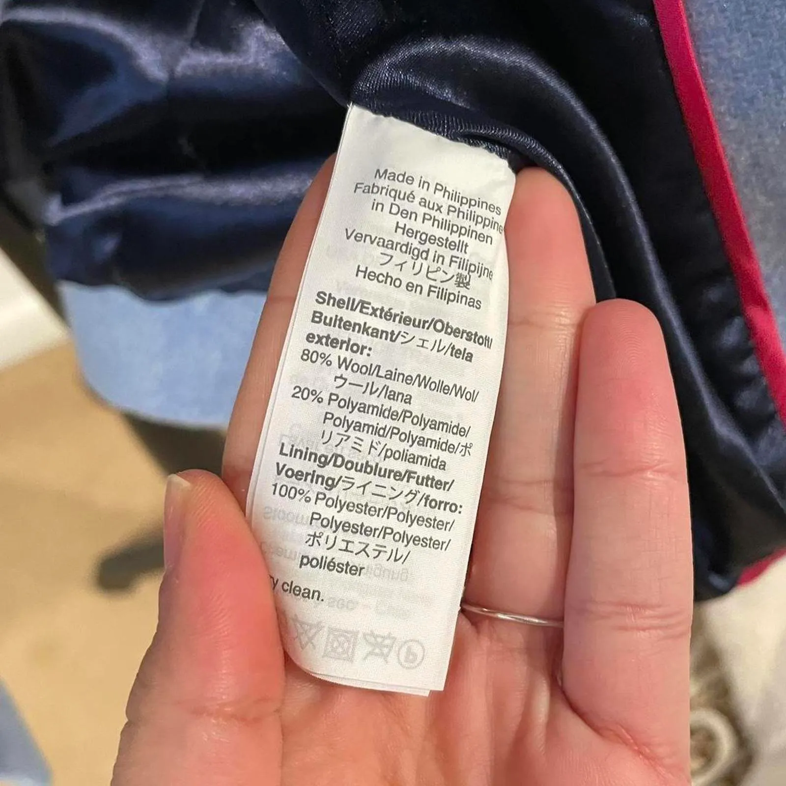 J.Crew Cocoon coat in Italian stadium-cloth wool. baby blue pea coat size 6 - Image 5