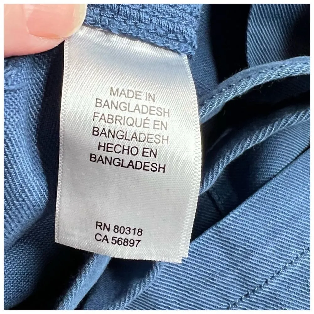 LUCKY BRAND High Rise Cotton Relaxed Short Blue Belted Shorts Sz 0/25 - Image 6