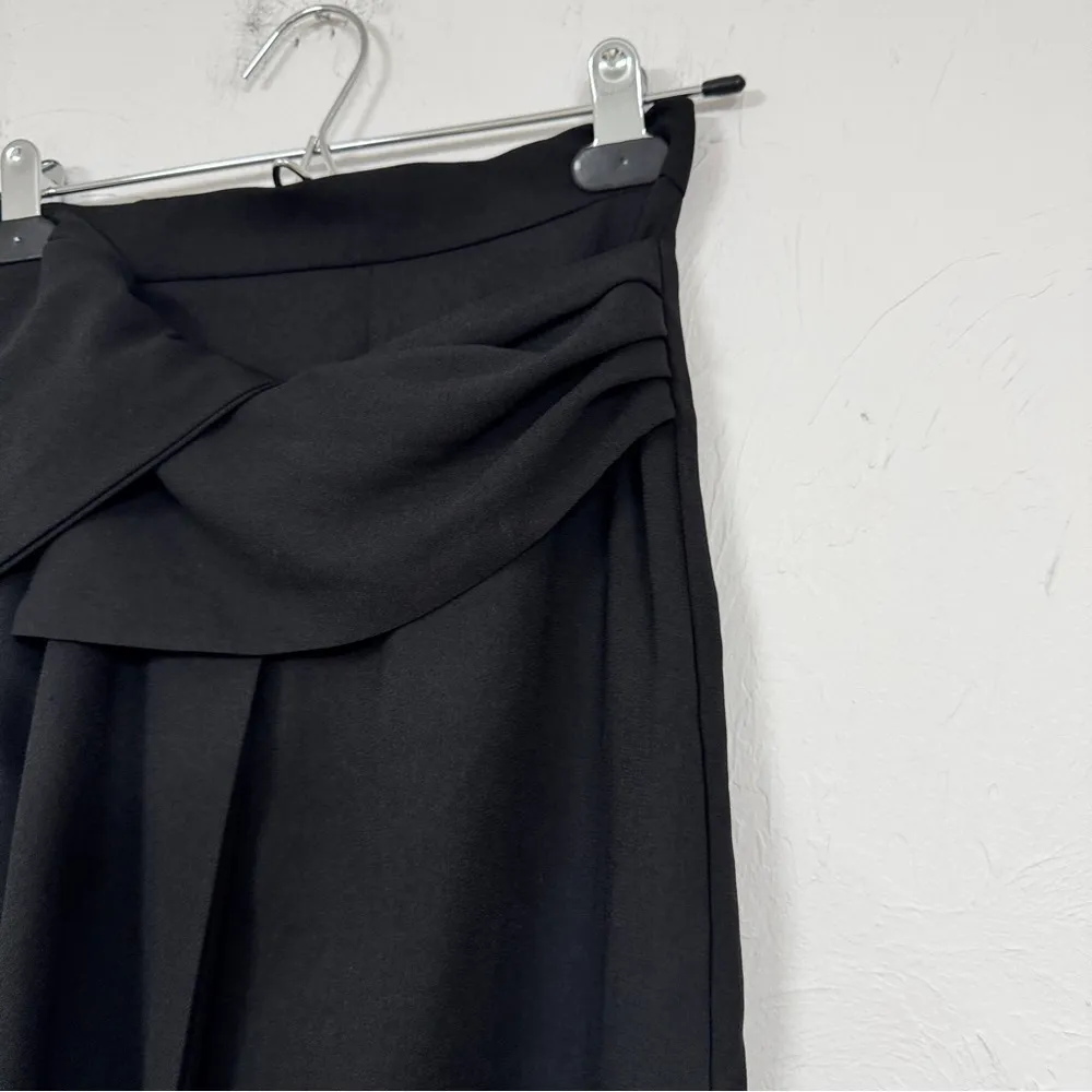 Sndys Revolve Black Wrap Midi Skirt Womens S Classic Preppy Pencil Career - Image 2