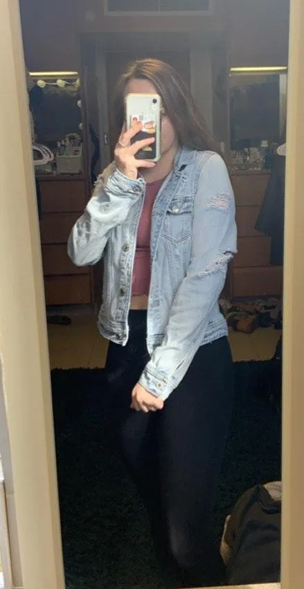 American Eagle Outfitters Distressed Denim Jacket - Image 2