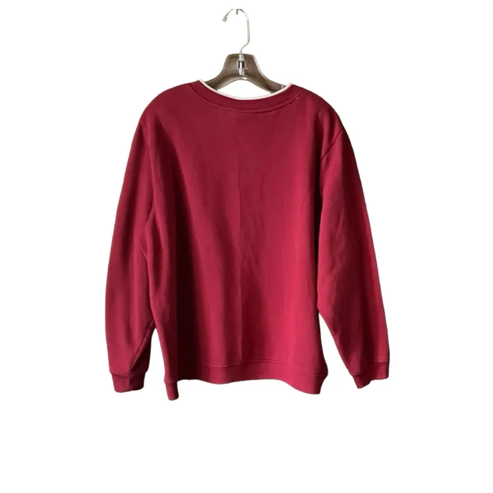 Fall ready Embroidered Leaves double collar sweatshirt. Womens Sz.3X - Image 2