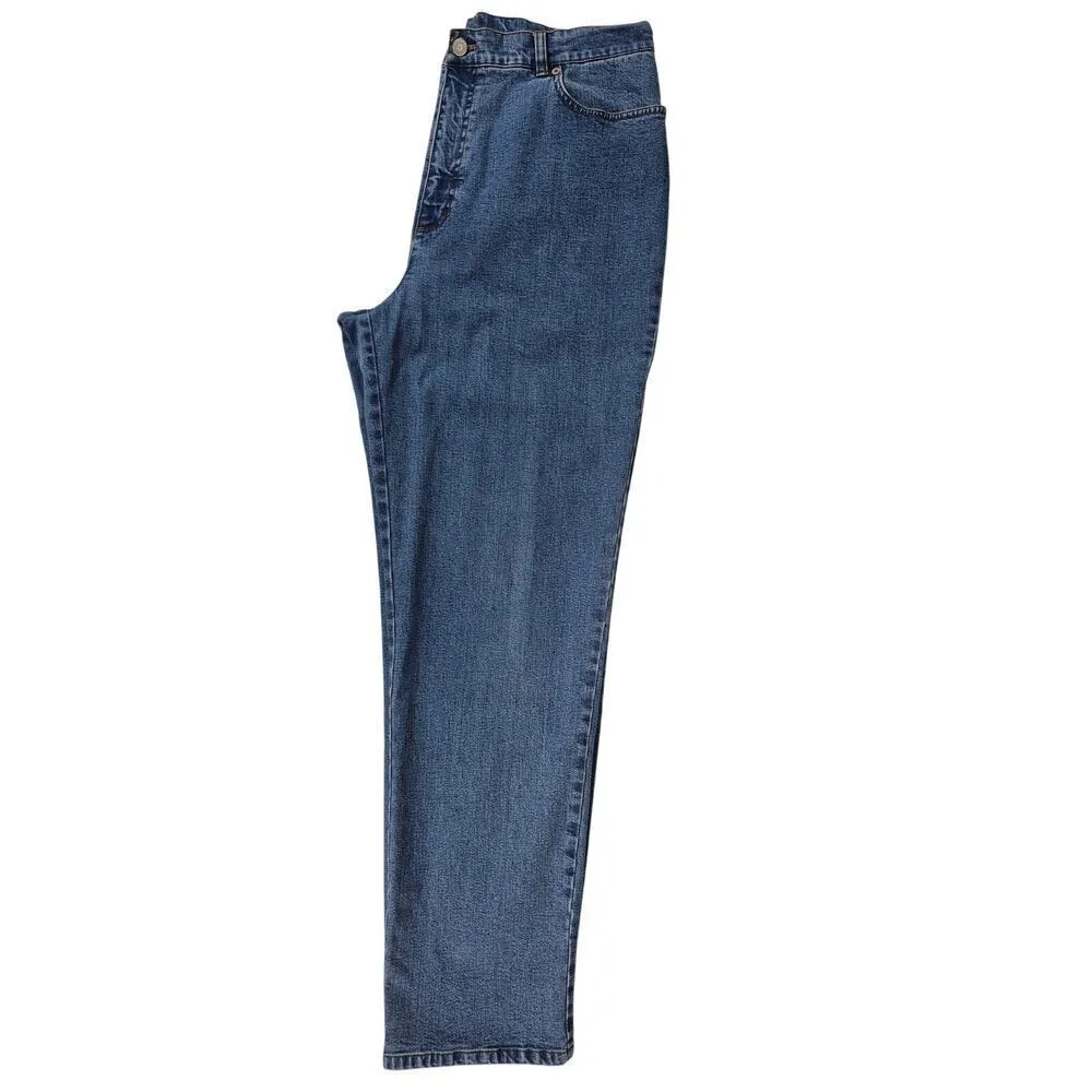 Lauren Jeans Co. Ralph Lauren Denim Blue Jeans Straight Leg Women Sz 16 - Image 7