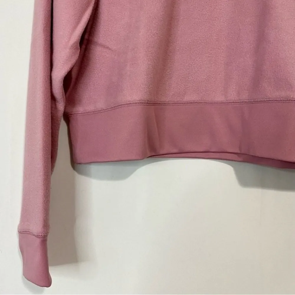 Abound Women’s Crop Fleece Pullover Pink Bloom Size Small NWT - Image 3