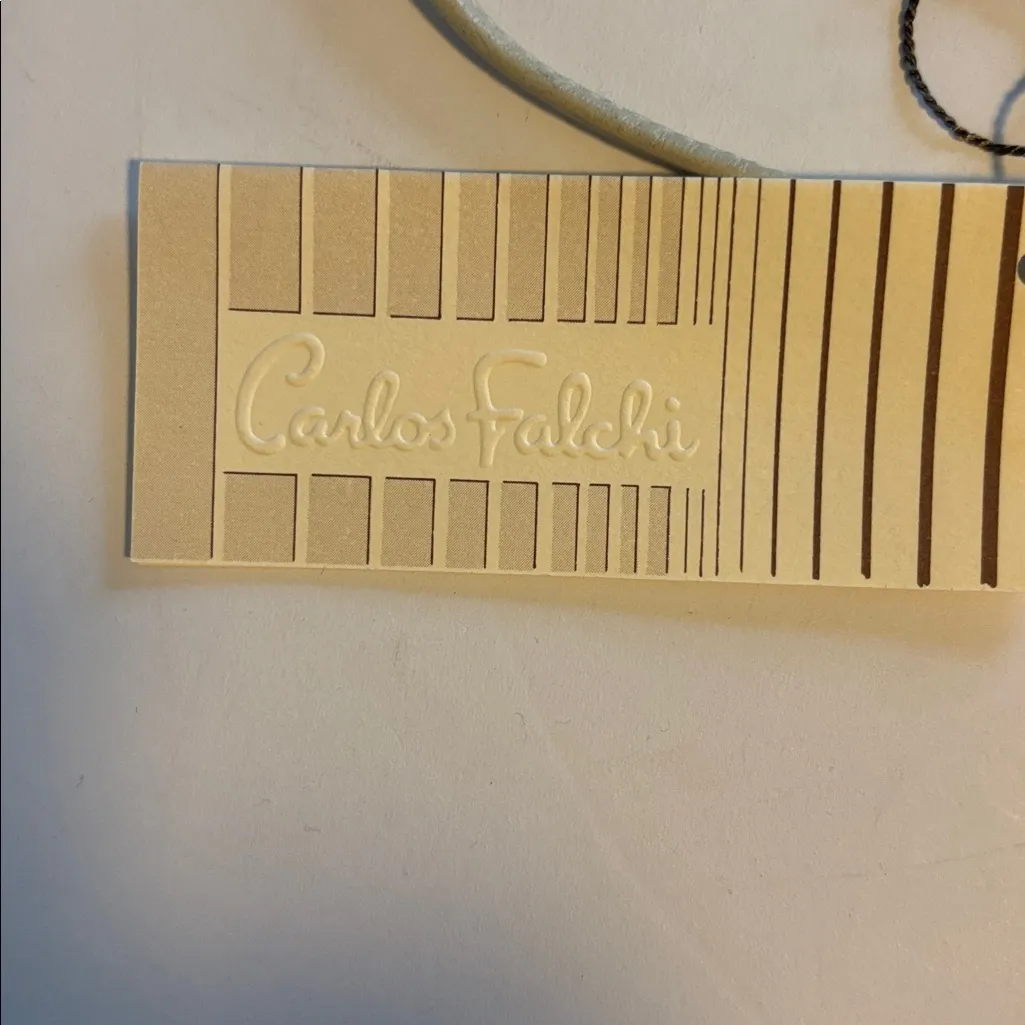 CARLOS FALCHI CREAM AND GOLD ANIMAL SKIN CROSSBODY ONE OF A KIND AND VINTAGE - Image 8