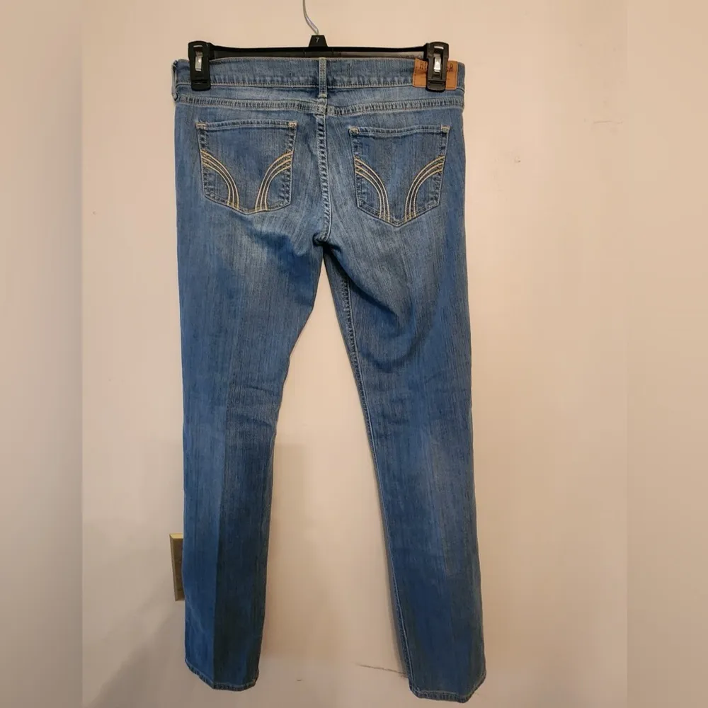 Hollister Jeans Juniors 7R Laguna Skinny Distressed Low Rise 28x33 - Image 2