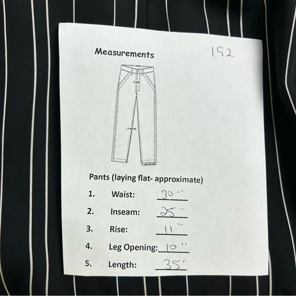 Bar III Women's Black Striped Wide-Leg Pants Size 6 High-Rise Casual - Image 8