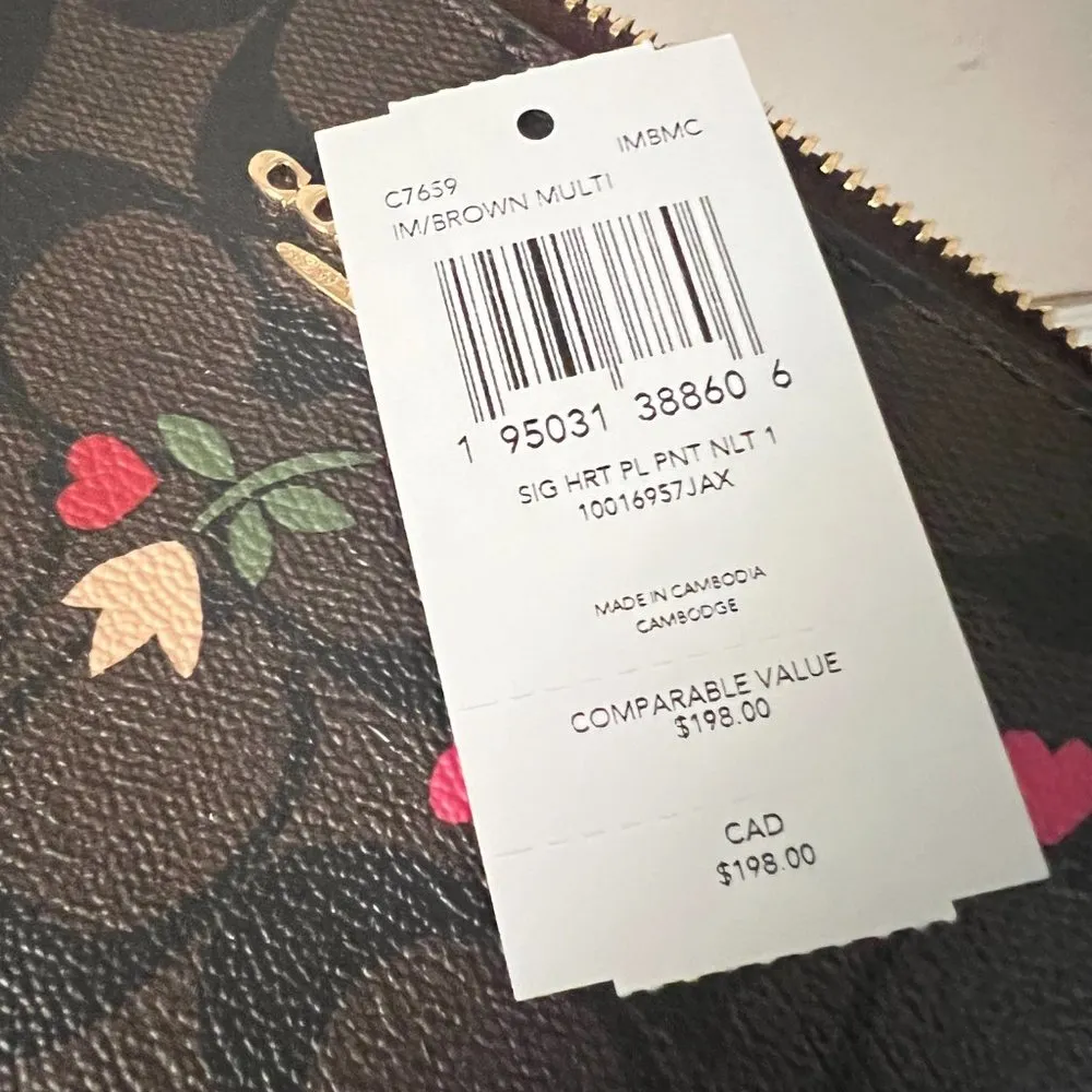 coach Nolita 19 In Signature Canvas With Heart Petal Print c7659 - Image 11