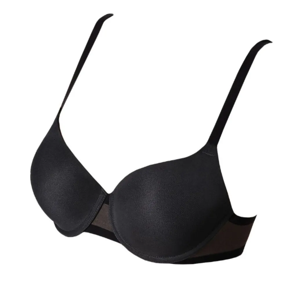 Wolford Tulle Push Up Bra 69663 34D‎ Black Size undefined - Image 6