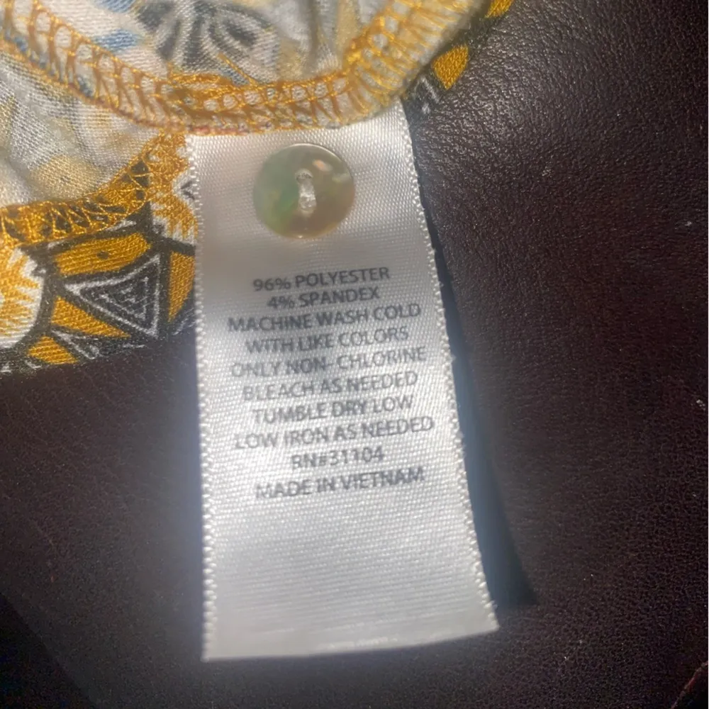 🏷️🏷️EUC Large NEW DIRECTIONS MULTI COLORED PATTERNED CROPPED JUMPSUIT PANTSUIT - Image 11