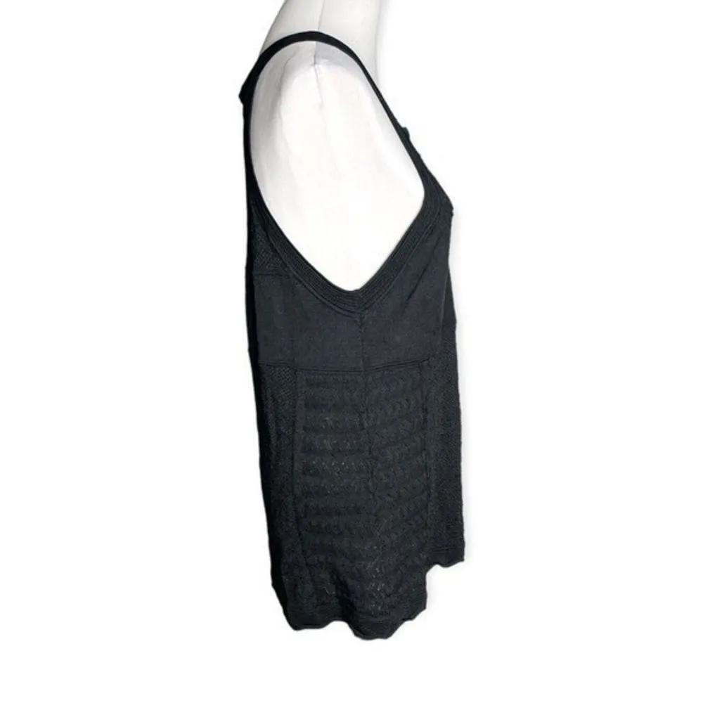 White House Black Market Oversized Tank Sweater Black Size Small - Image 4