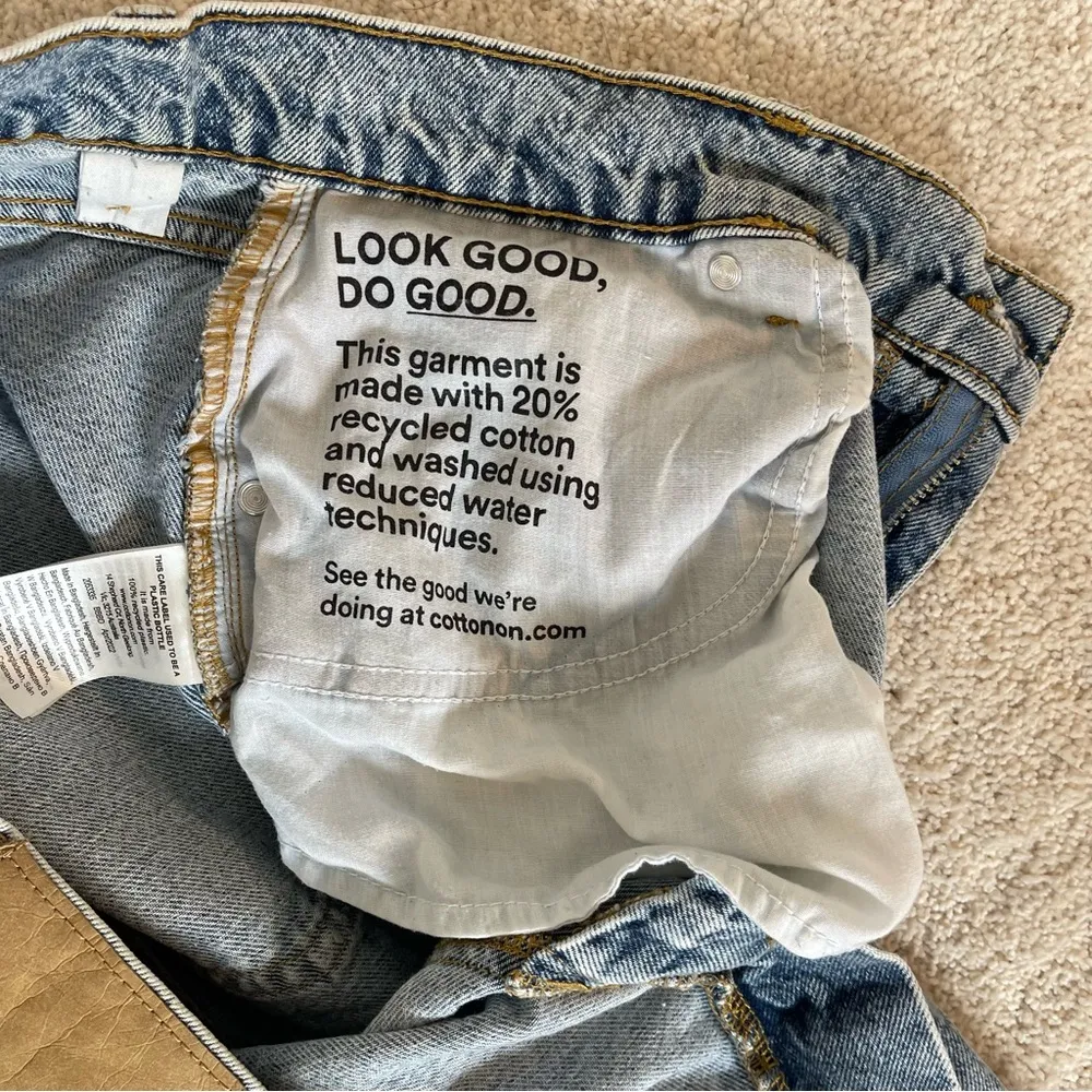 Cotton On Womens Jeans the loose straight blue jean size 10 - Image 6