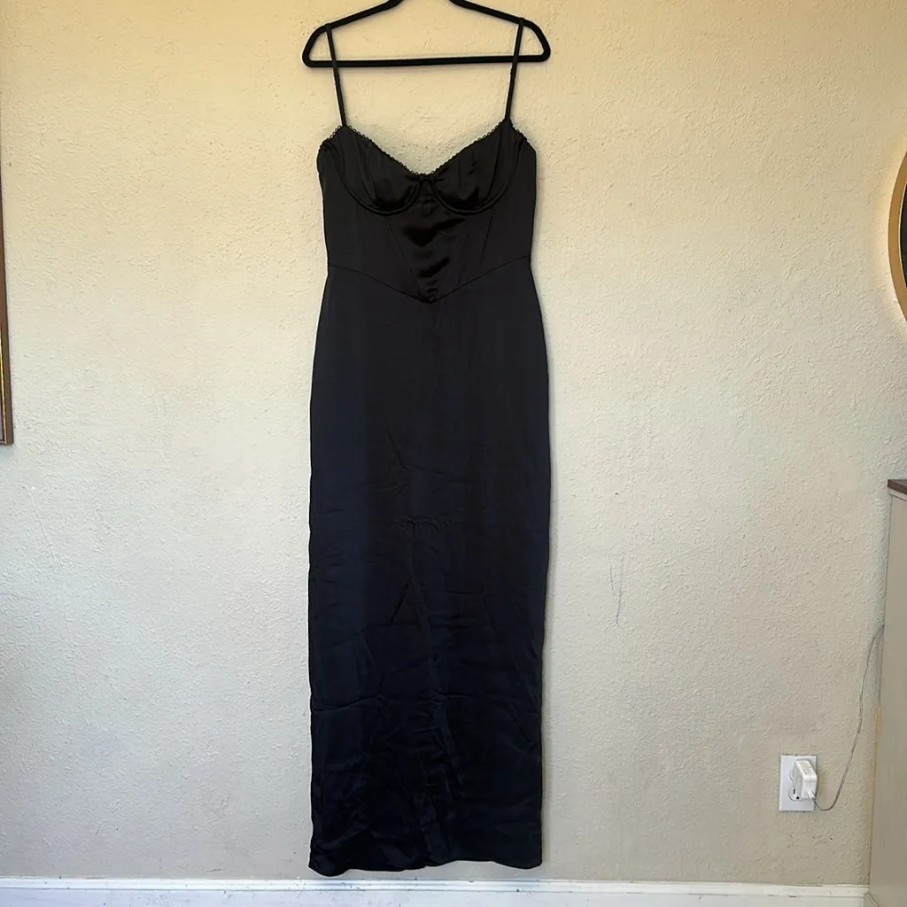 HOUSE OF CB 'Stefania' Black Corset Maxi‎ Dress Size XL A-C NWOT - Image 5