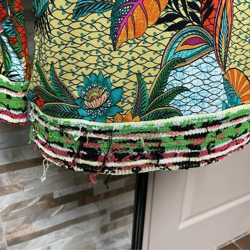 Vintage Y2K Cap Juluca A New Story by Aldo Martins Floral Mesh Top Distressed S - Image 3