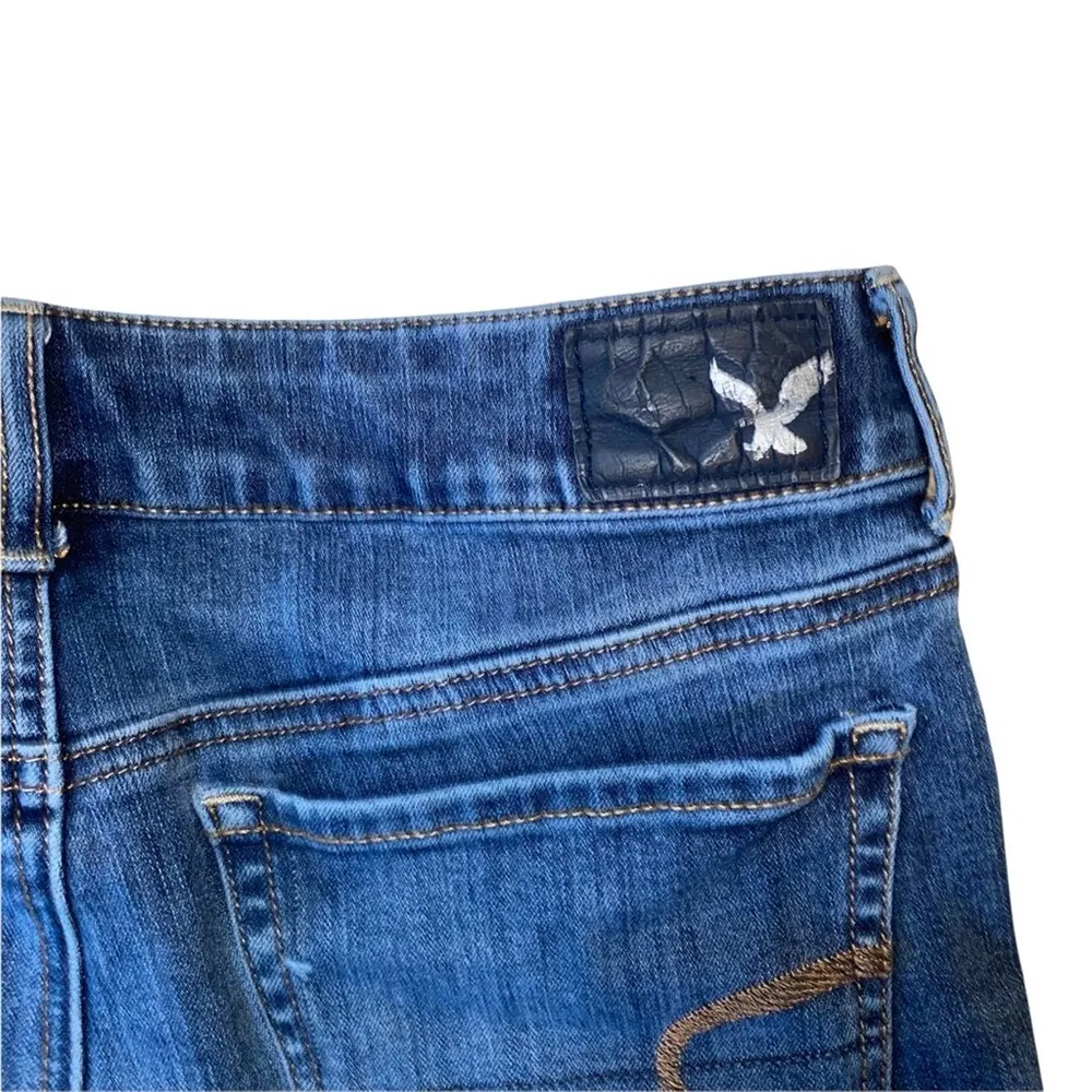 American Eagle Outfitters 360 Super Stretch Shortie Distressed Jean Shorts sz 6 - Image 37