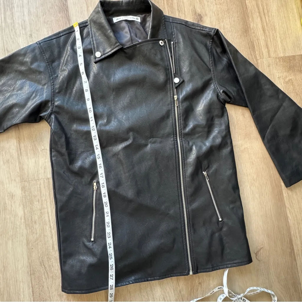 12th Tribe x The Salty Blonde Faux Leather Jacket sz S - Image 6