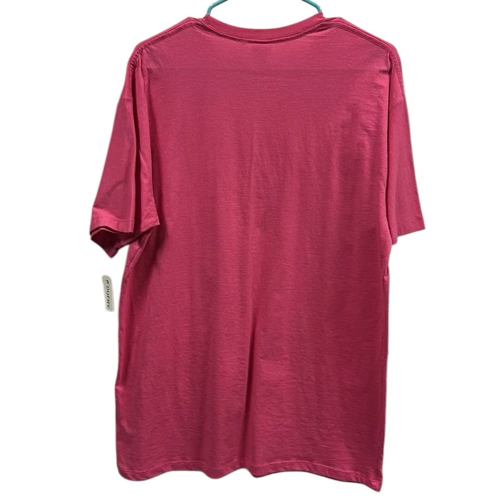 Caribbean Cozumel Mexico Pink Embroidered Dolphin Souvenir Tee Tshirt Womens XL - Image 7