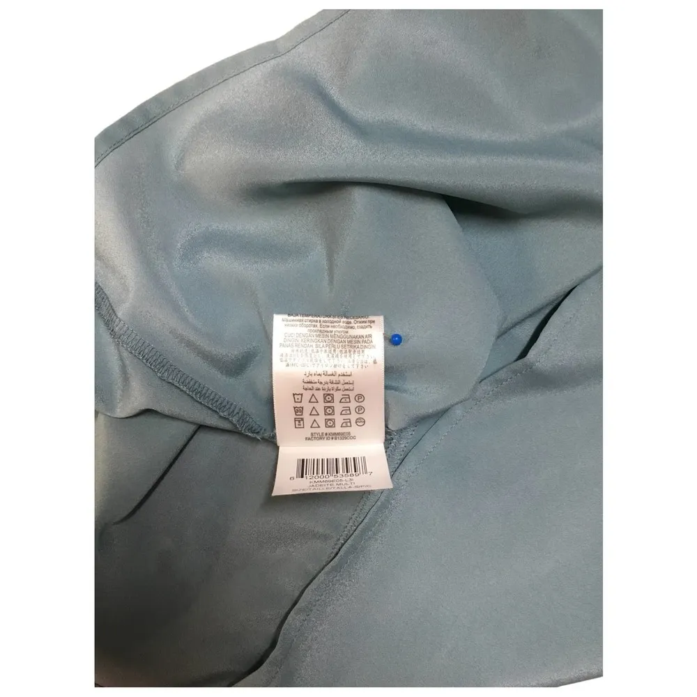 BCBGeneration Jadeite Floral Flowy Round Neck Flutter Sleeve Shift Dress S - Image 9