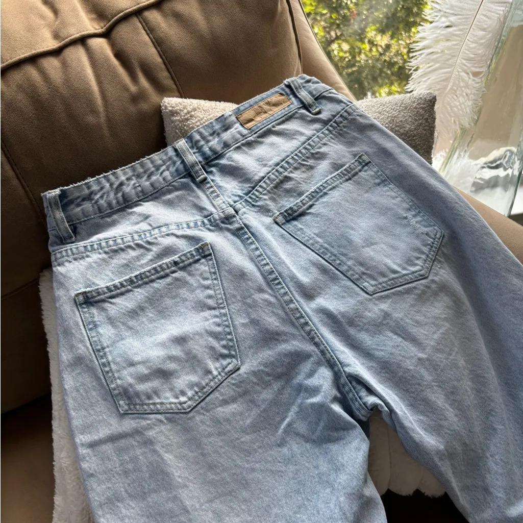 Cotton On Men's Light Blue Ripped Jeans - Image 5