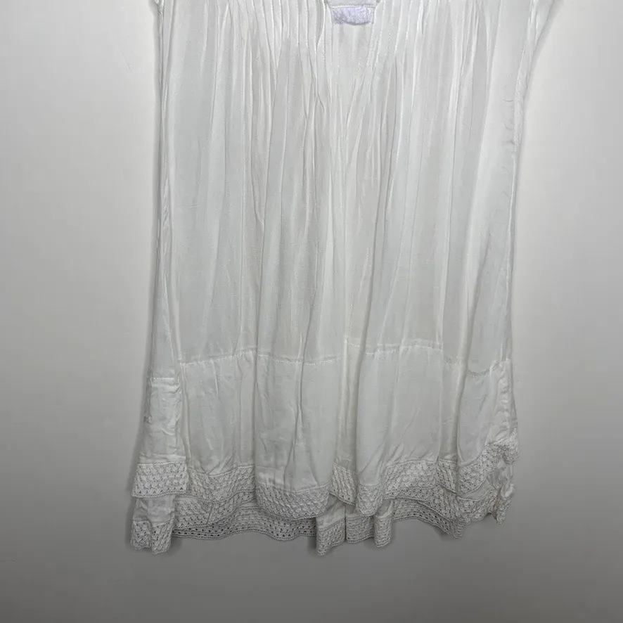 Poupette St Barth Sasha Mini Dress White New Womens Small - Image 9