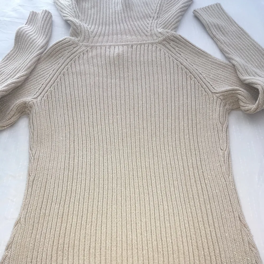 Style & Co. Gold Metallic Sweater - Image 7