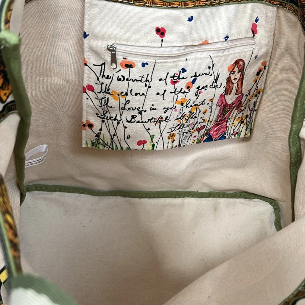 BRIGHTON TOM CLANCY SPRING 2020 "LOVE" SUNFLOWER TOTE - Image 4