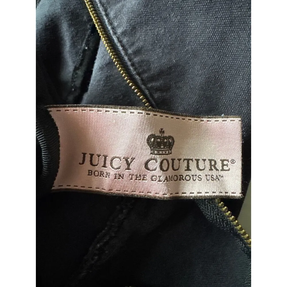 Y2K Juicy Couture large Black Logo Print Cotton Canvas Tote Bag - Image 9