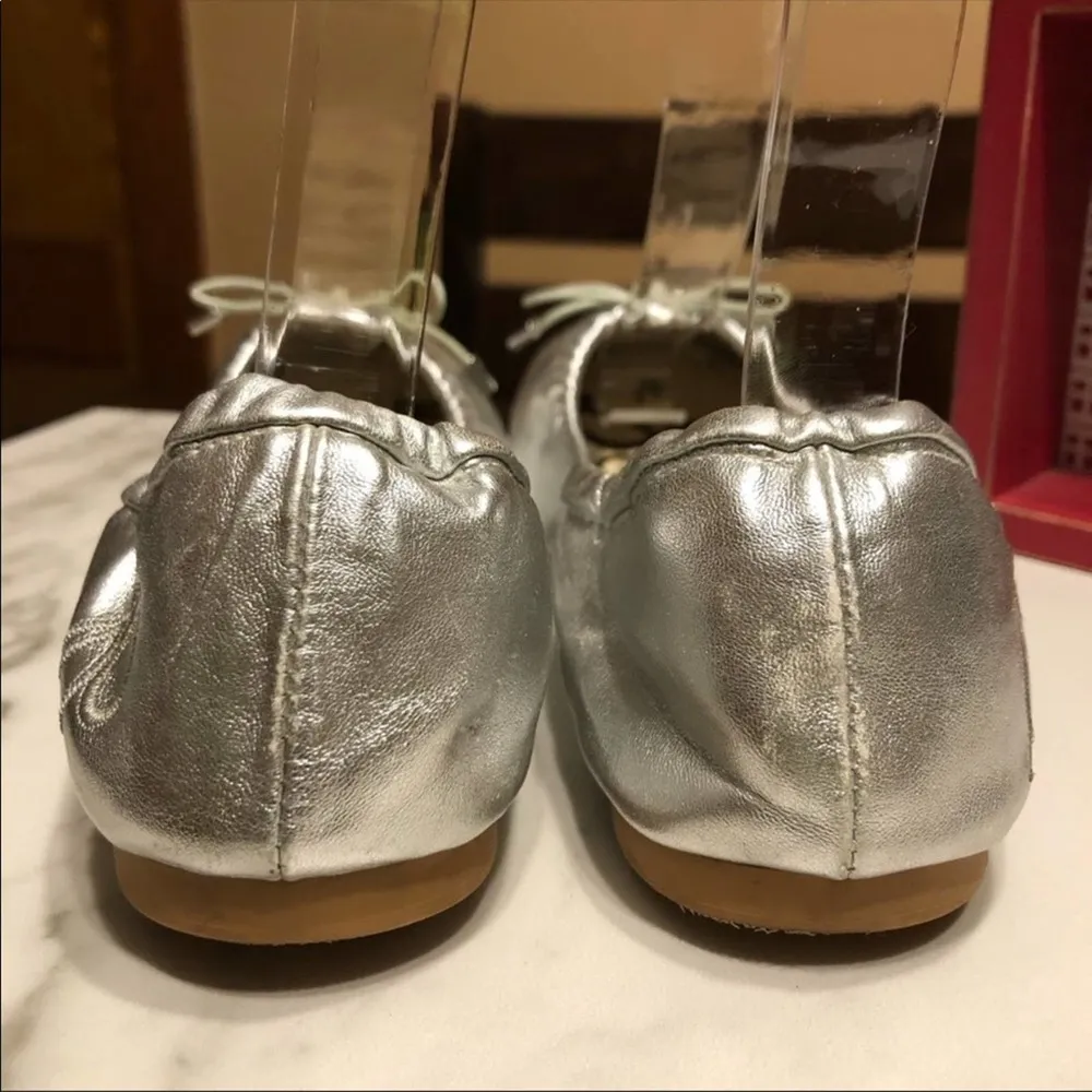 Sam Edelman Felicia Silver Ballet Flats Size 4 - Image 6