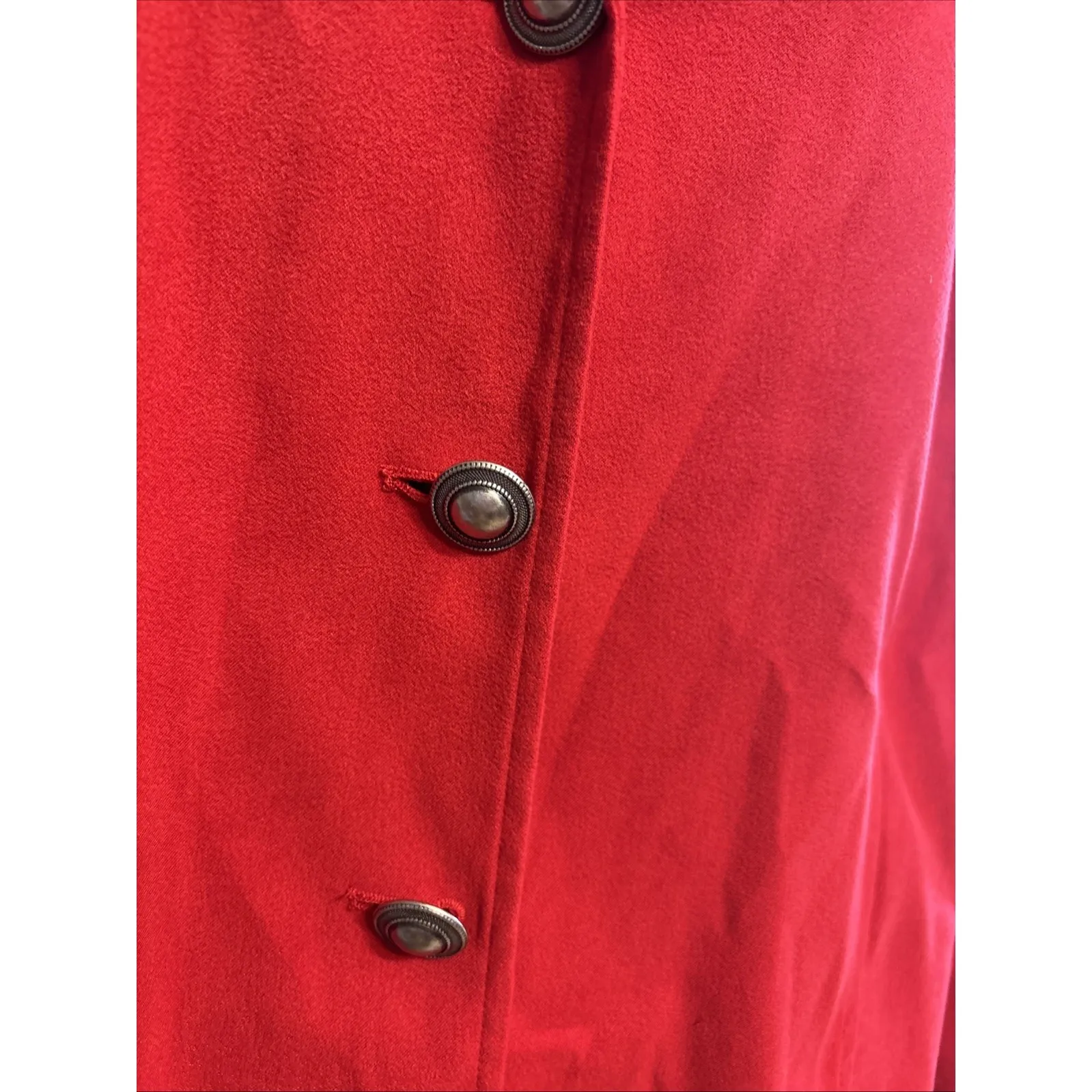 Sag‎ Harbor Size L Stretch Moleskin Red Crimson Blazer Jacket Size L - Image 2